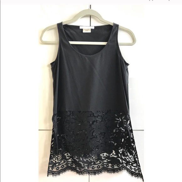 NWOT Les Copains Silk Lace Tank - Picture 1 of 4